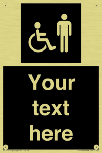 Custom information: black panel disabled and male